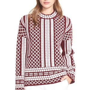 Tory Burch Merino Jacquard Sweater